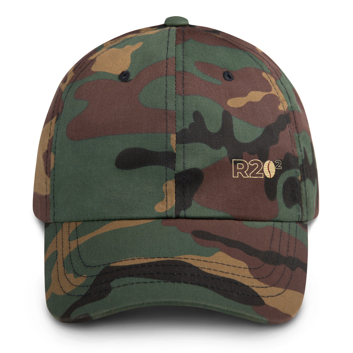 R2Bean2 Coffee The Lid MK2 cap in camouflage with embroidered R2Bean2 logo