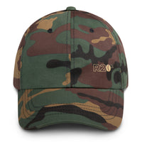 R2Bean2 Coffee The Lid MK2 cap in camouflage with embroidered R2Bean2 logo