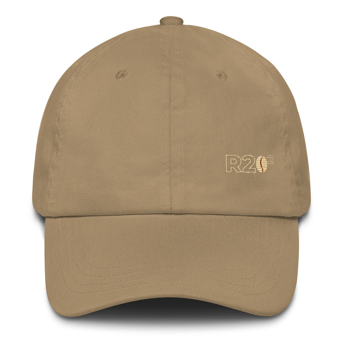 R2Bean2 Coffee The Lid MK2 cap in khaki with embroidered R2Bean2 logo