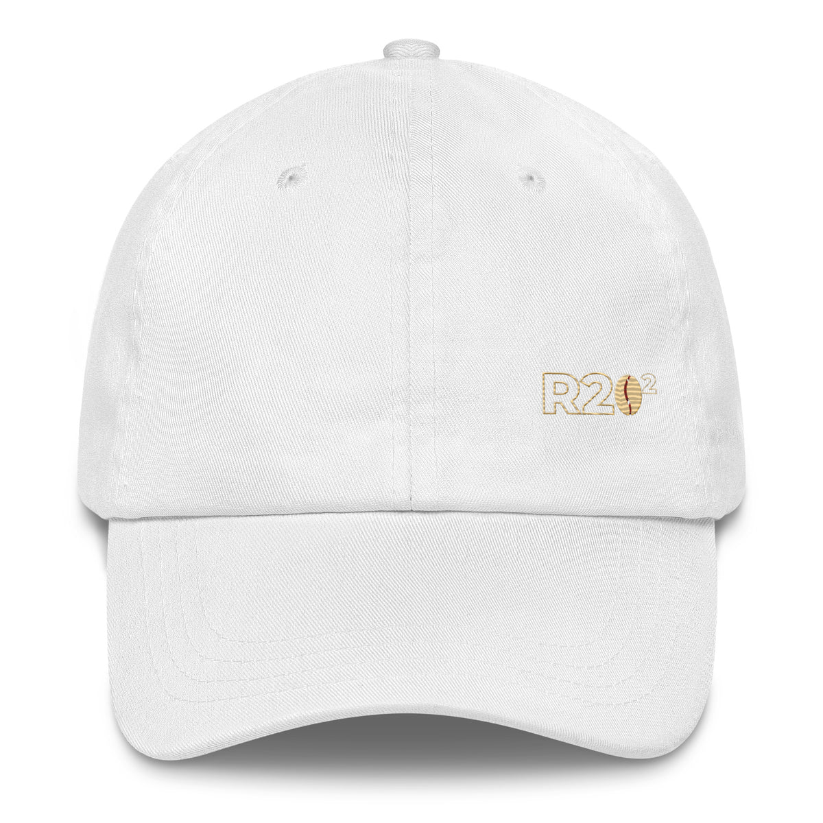 R2Bean2 Coffee The Lid MK2 cap in white with embroidered R2Bean2 logo