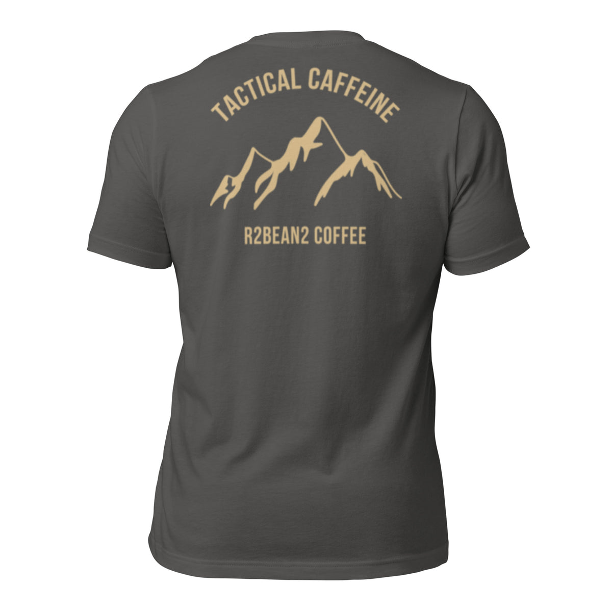 R2Bean2 Coffee Tactical Caffeine t-shirt with the original logo, veteran owned UK speciality coffee brand apparel