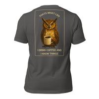 R2Bean2 Coffee That's What I Do t-shirt, dry humour coffee design, veteran owned UK coffee brand