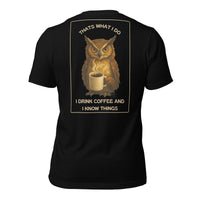 R2Bean2 Coffee That's What I Do t-shirt, dry humour coffee design, veteran owned UK coffee brand