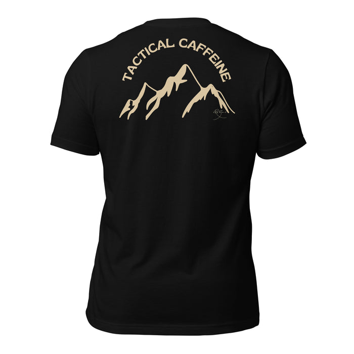 R2Bean2 Coffee Tactical Caffeine t-shirt, veteran owned UK speciality coffee brand apparel