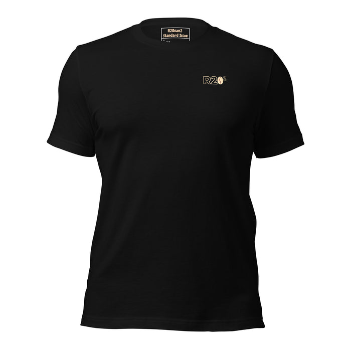 R2Bean2 Coffee Ops Ready t-shirt, veteran owned UK speciality coffee brand apparel