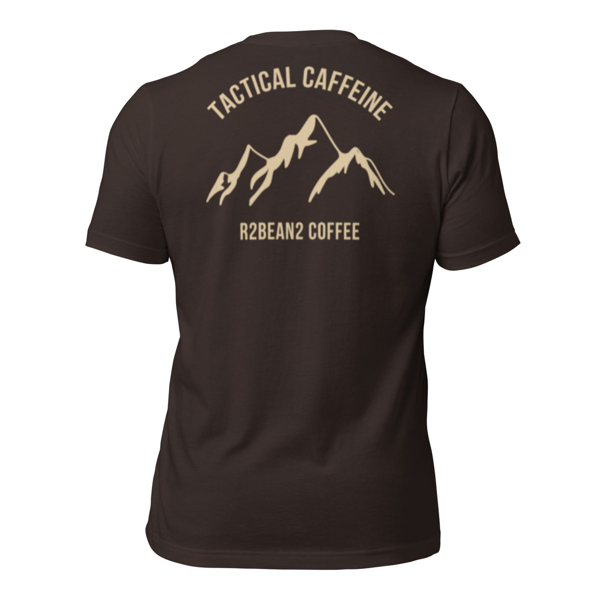 R2Bean2 Coffee Tactical Caffeine t-shirt, veteran owned UK speciality coffee brand apparel