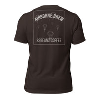 R2Bean2 Coffee Airborne Brew Para Drop t-shirt, vintage WWII parachute drop artwork