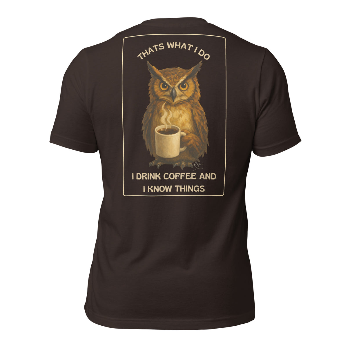 R2Bean2 Coffee That's What I Do t-shirt, dry humour coffee design, veteran owned UK coffee brand