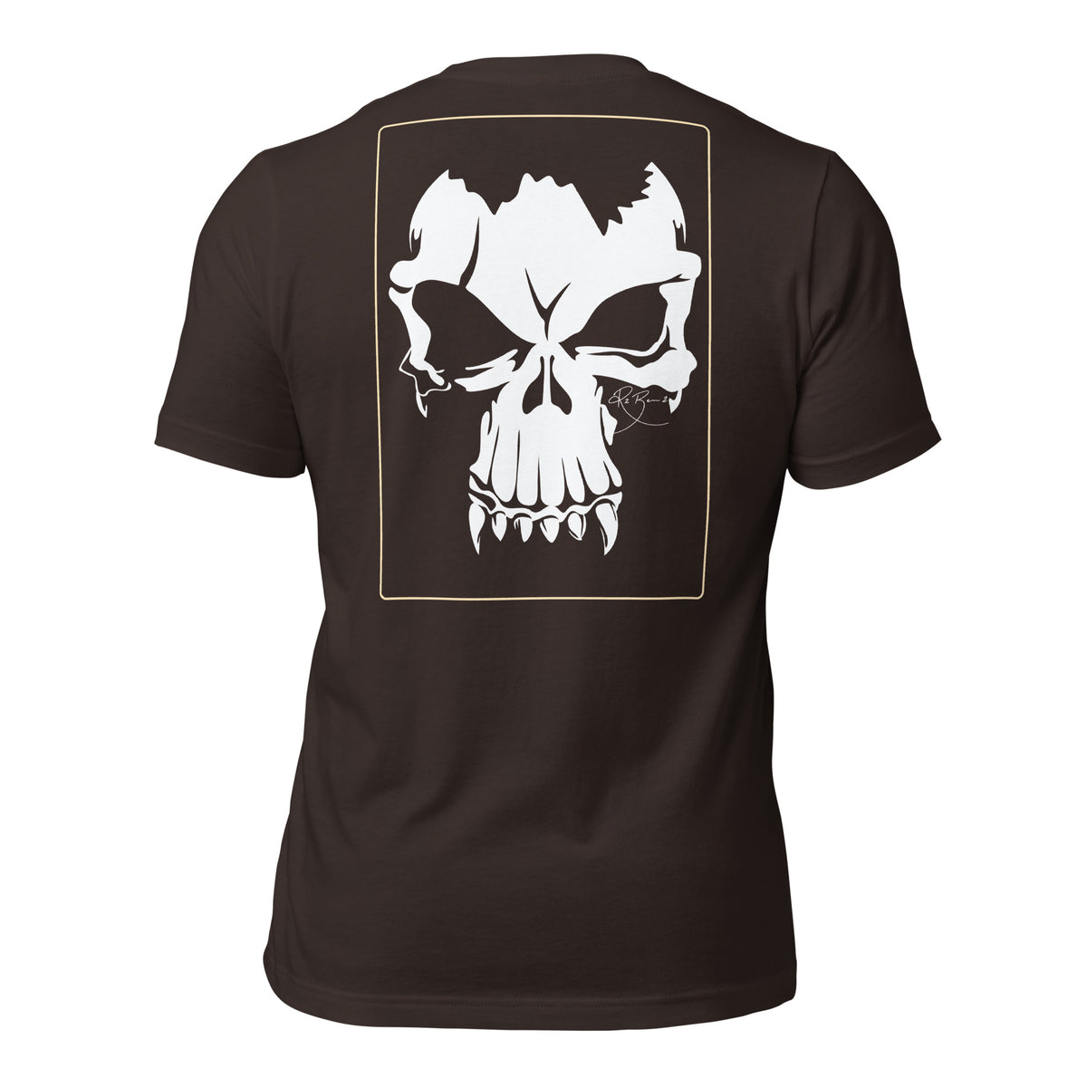 R2Bean2 Coffee Dead Set t-shirt, high contrast skull artwork, veteran owned UK coffee brand