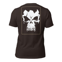 R2Bean2 Coffee Dead Set t-shirt, high contrast skull artwork, veteran owned UK coffee brand