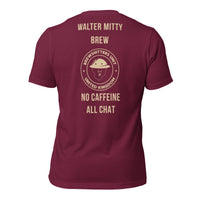 R2Bean2 Coffee Walter Mitty Brew t-shirt, veteran owned UK speciality coffee brand apparel