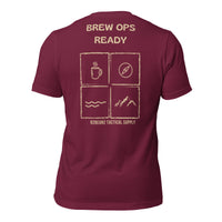 R2Bean2 Coffee Brew Ops Ready t-shirt, veteran owned UK speciality coffee brand apparel