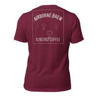 R2Bean2 Coffee Airborne Brew Para Drop t-shirt, vintage WWII parachute drop artwork