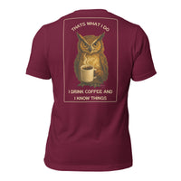R2Bean2 Coffee That's What I Do t-shirt, dry humour coffee design, veteran owned UK coffee brand