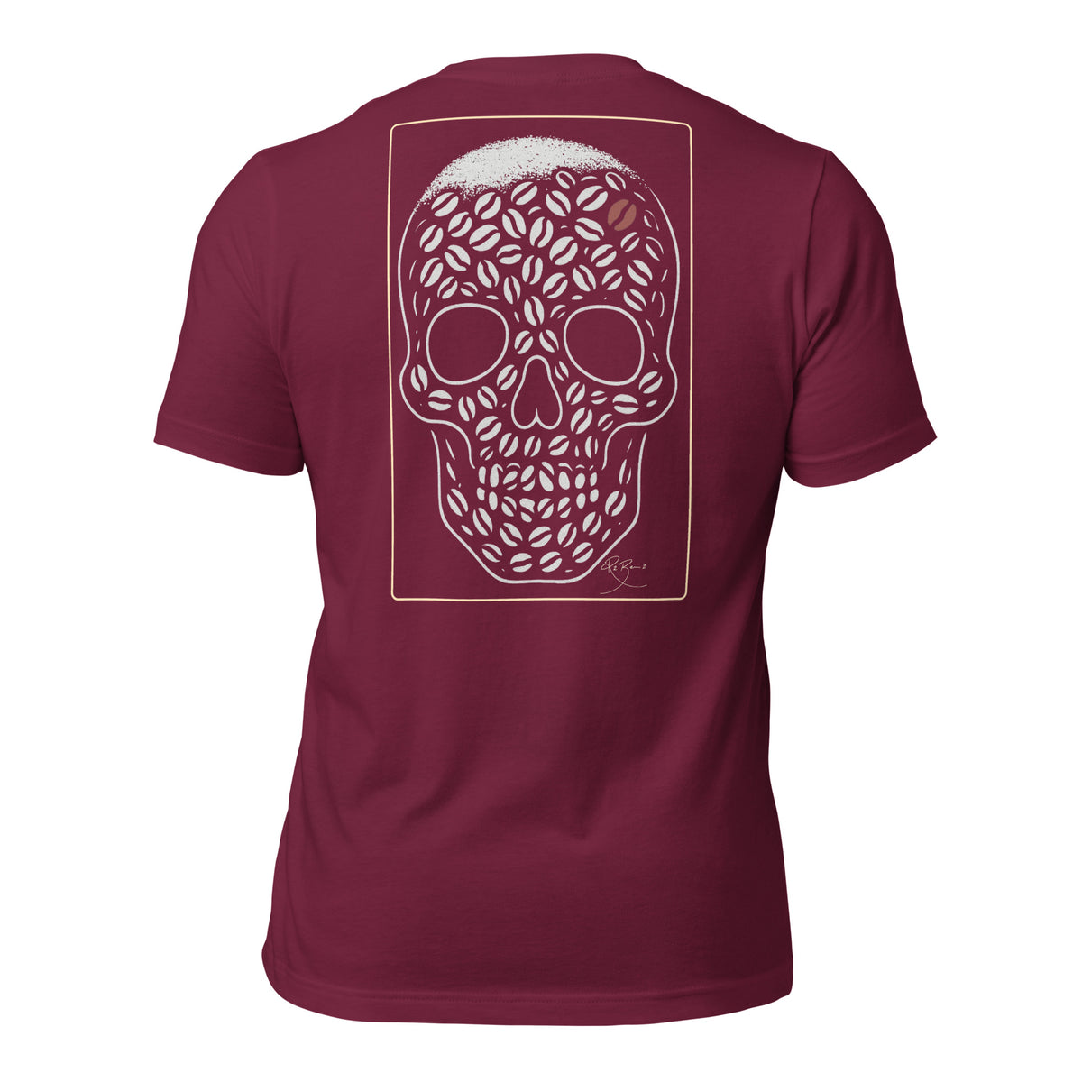 R2Bean2 Coffee The Marked Bean t-shirt, minimal Standard Issue mark design