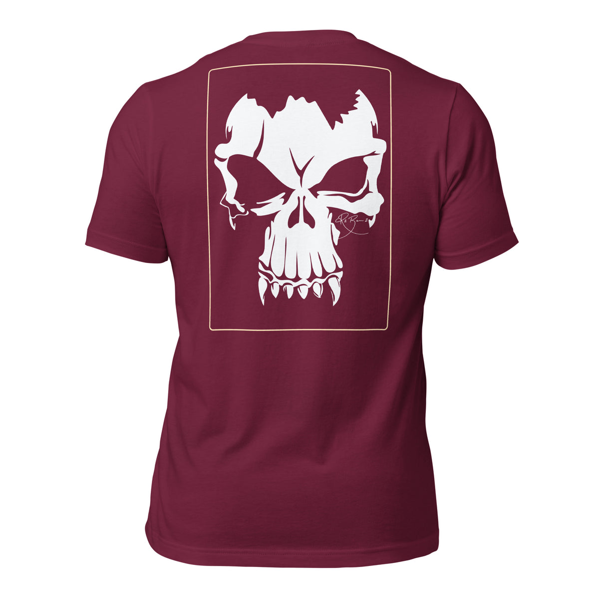 R2Bean2 Coffee Dead Set t-shirt, high contrast skull artwork, veteran owned UK coffee brand