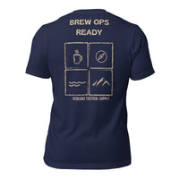 R2Bean2 Coffee Brew Ops Ready t-shirt, veteran owned UK speciality coffee brand apparel