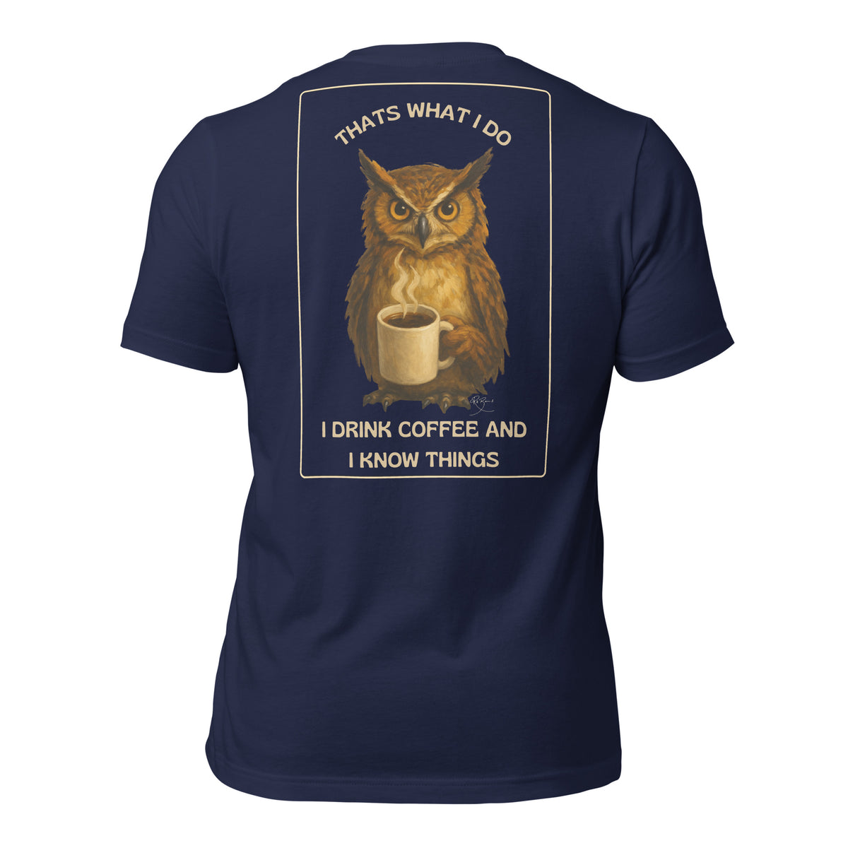 R2Bean2 Coffee That's What I Do t-shirt, dry humour coffee design, veteran owned UK coffee brand