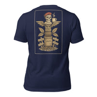 R2Bean2 Coffee Totem of Origins t-shirt, design referencing coffee growing regions and routes