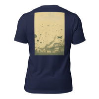 R2Bean2 Coffee Arnhem Drop t-shirt, vintage wartime artwork rooted in the battle of Arnhem